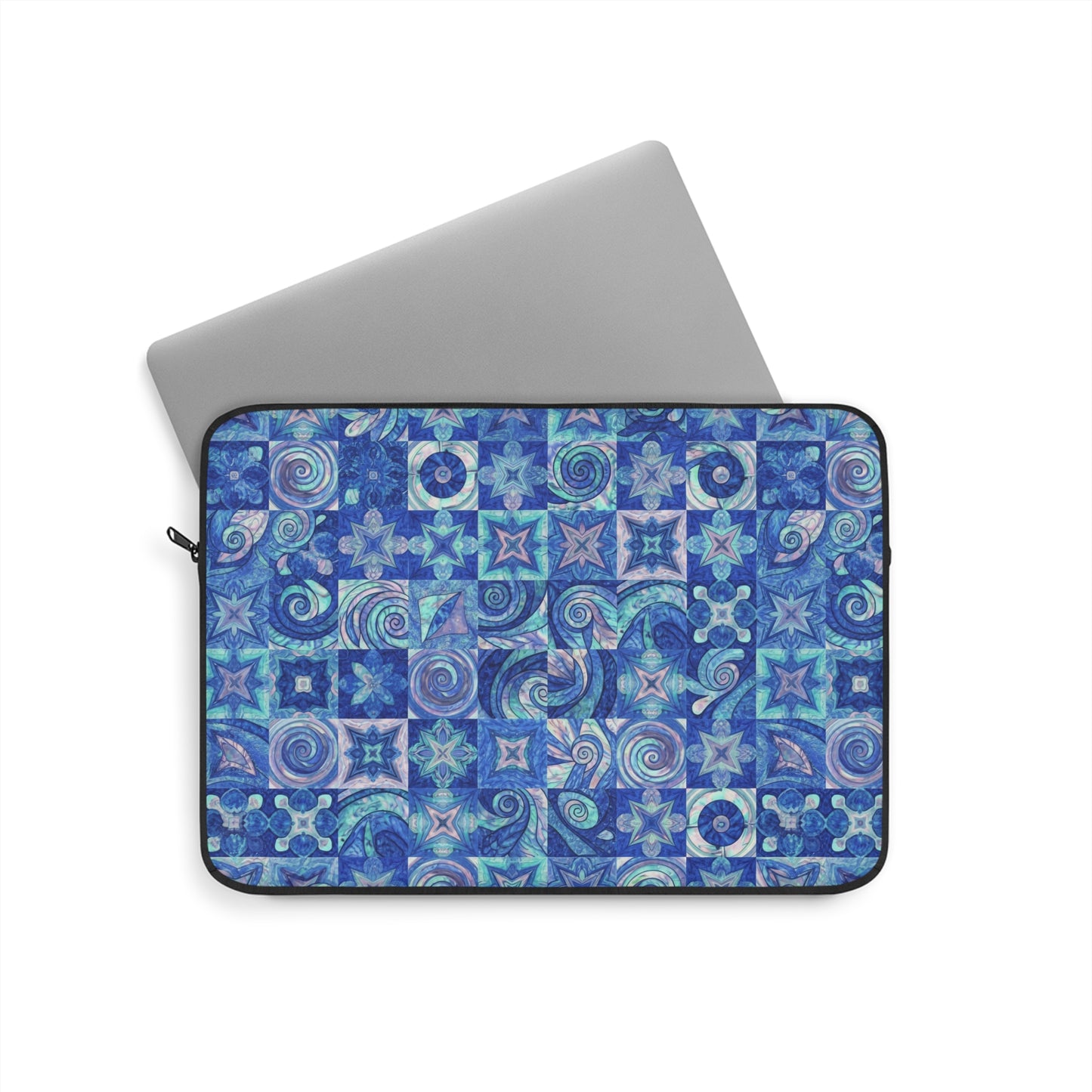 Blue Sea-Inspired Laptop Sleeve — Ocean Wave Laptop Case