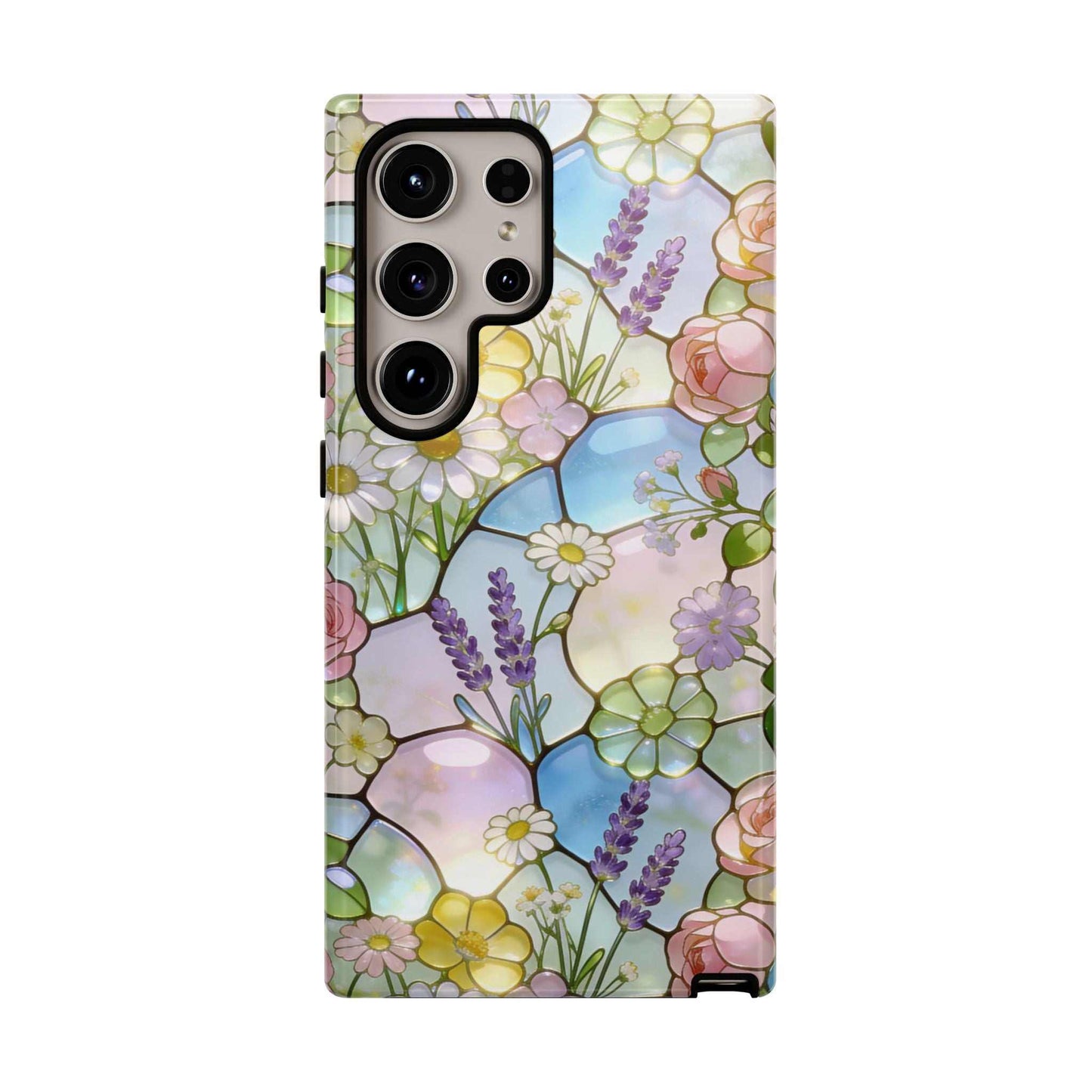 Floral Stained Glass Samsung Phone Case — Tough Cases