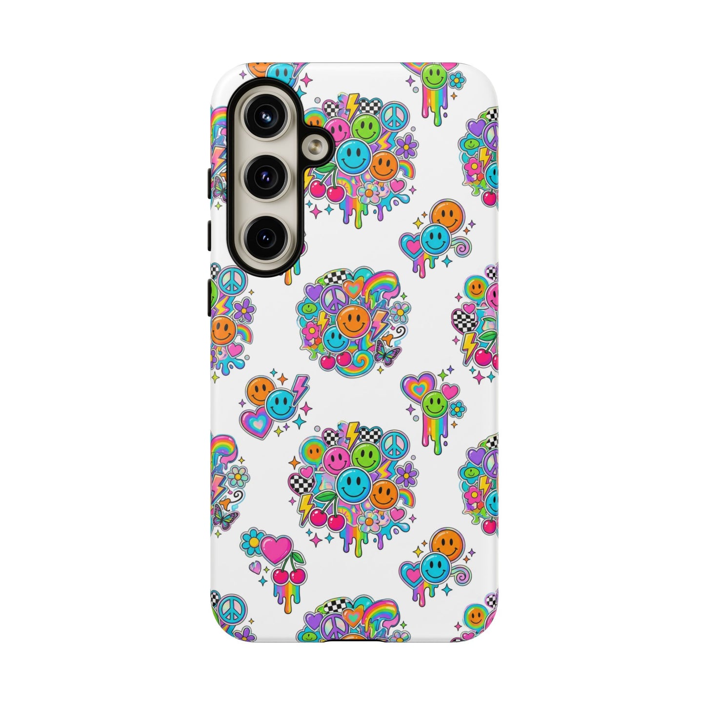 Retro Dopamine-Inspired Samsung Tough Phone Case