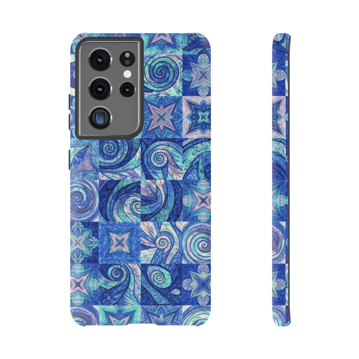 Sea Blue Abstract Samsung Tough Phone Case