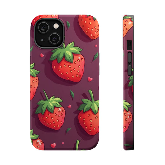 Strawberry Design iPhone Tough Phone Case