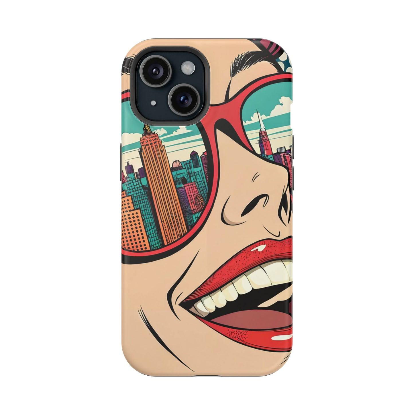 City View Pop Art Design iPhone Tough Case