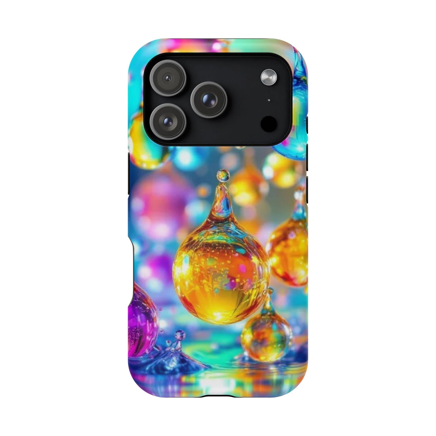 Golden Raindrop Design iPhone Tough Case
