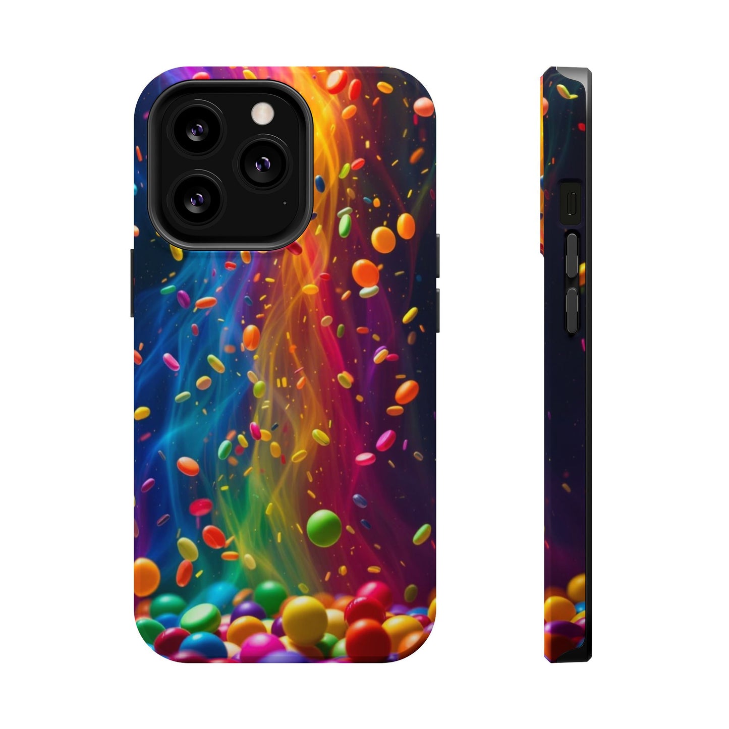Rainbow Candy Rain iPhone Tough Case