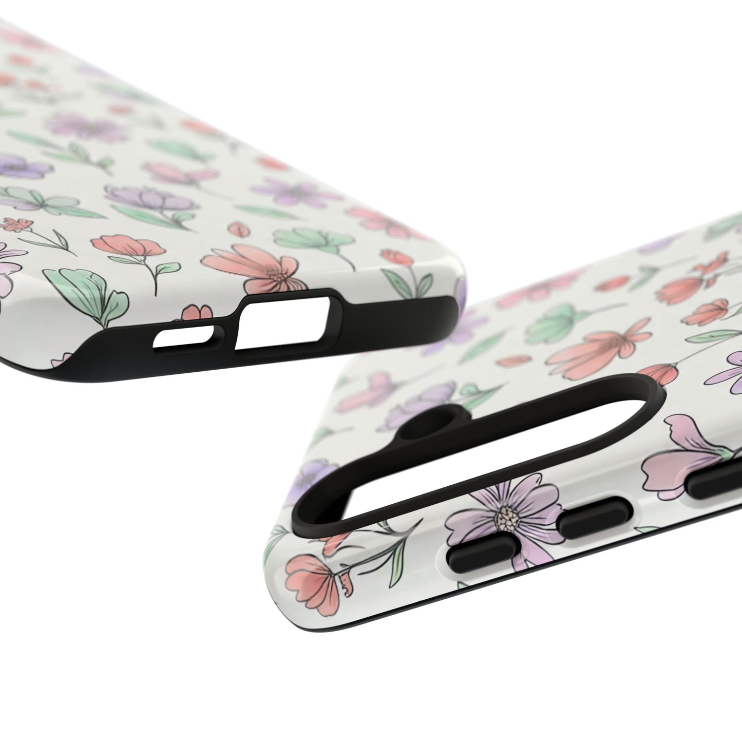 Floral Tough Cases — Artistic Flower Samsung Phone Case