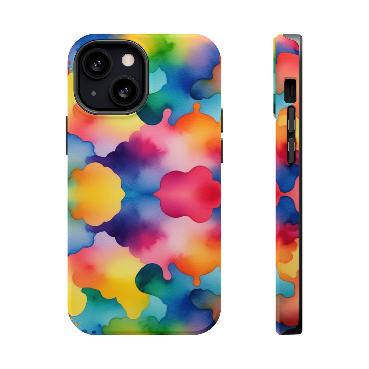Watercolor Rainbow Clouds iPhone Tough Case