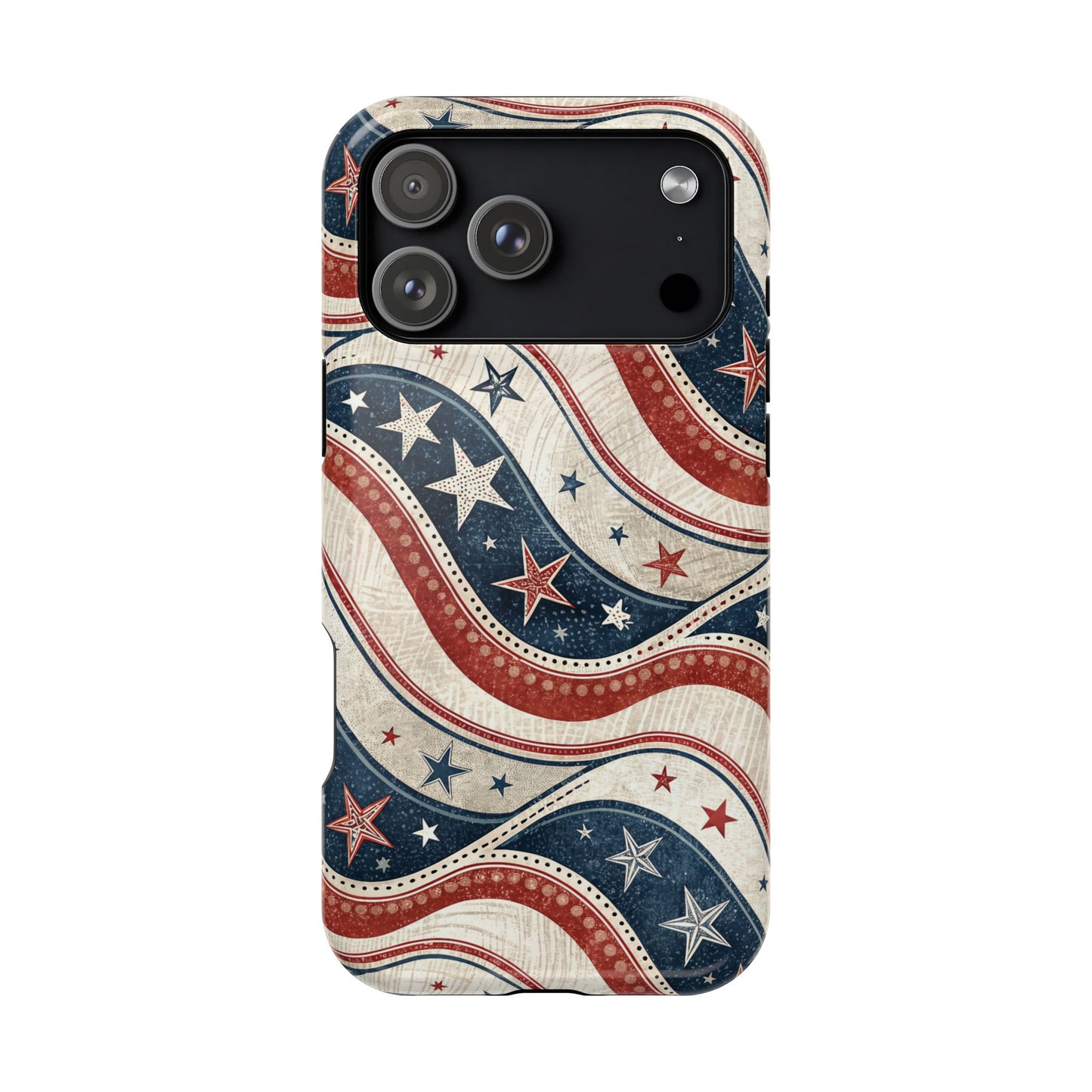 Vintage Patriotic Inspired Ribbon iPhone Case