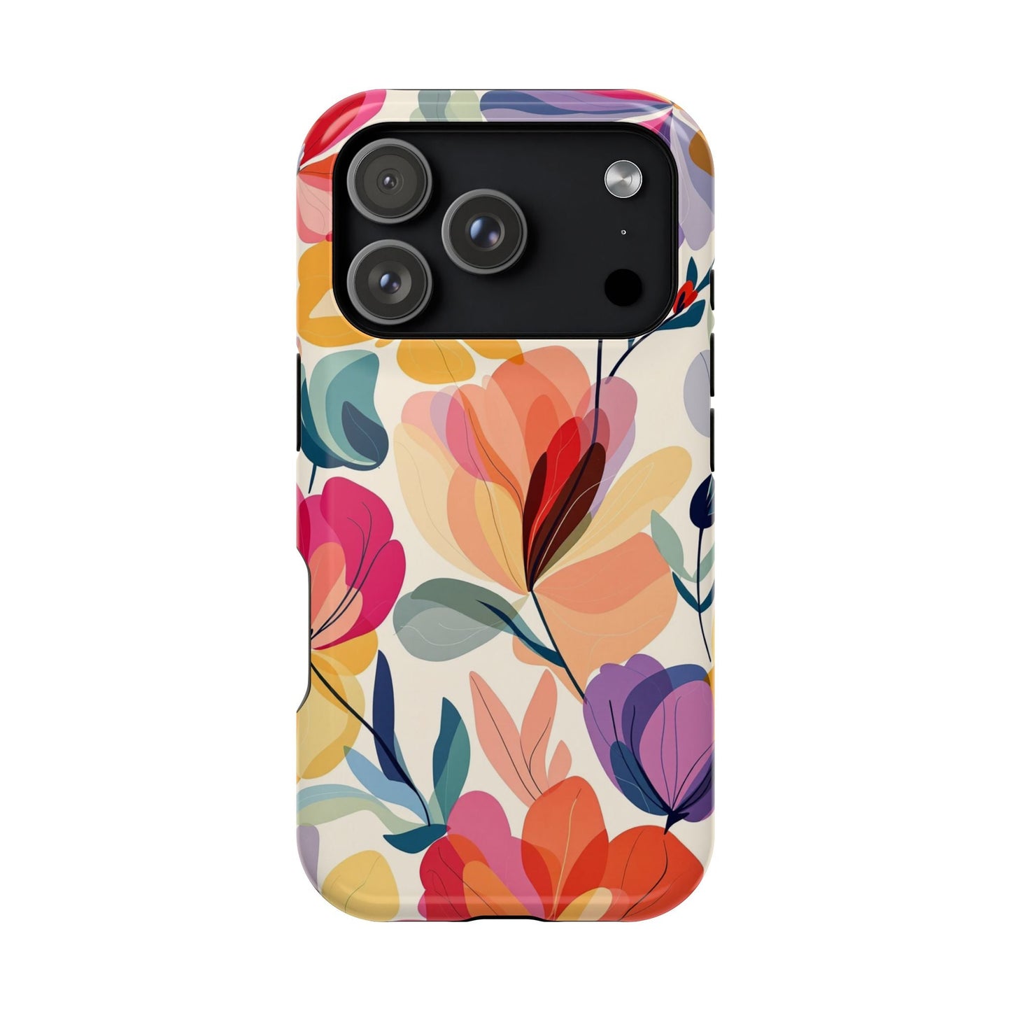 Watercolor Floral iPhone Case with vibrant floral design and durable protective cover