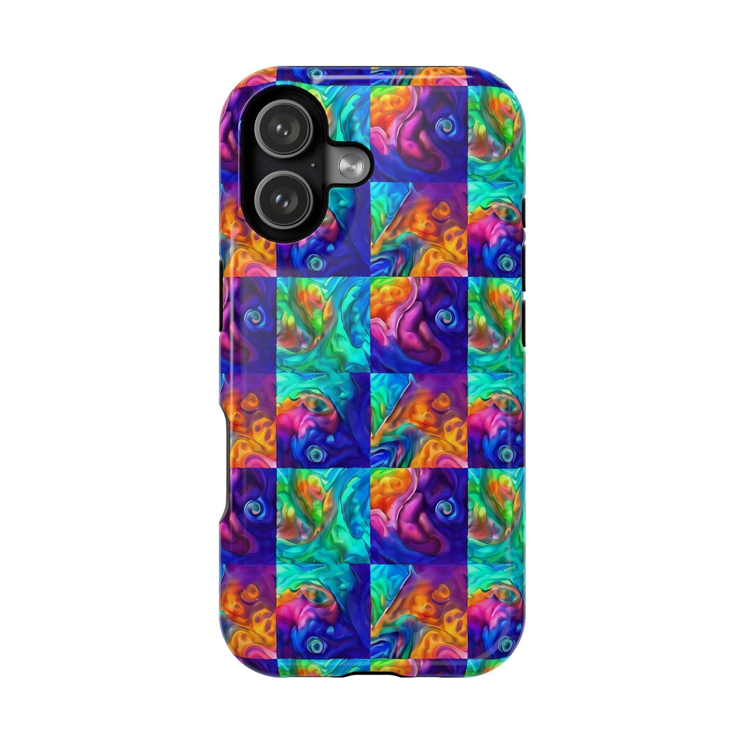Abalone Swirl iPhone Case — Glowing Shell Impact-Resistant Case
