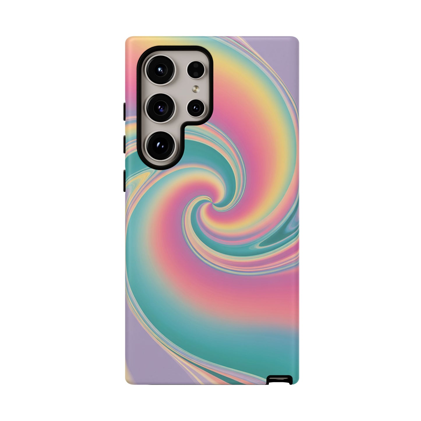 Cotton Candy Rainbow Swirl Design Samsung Tough Case