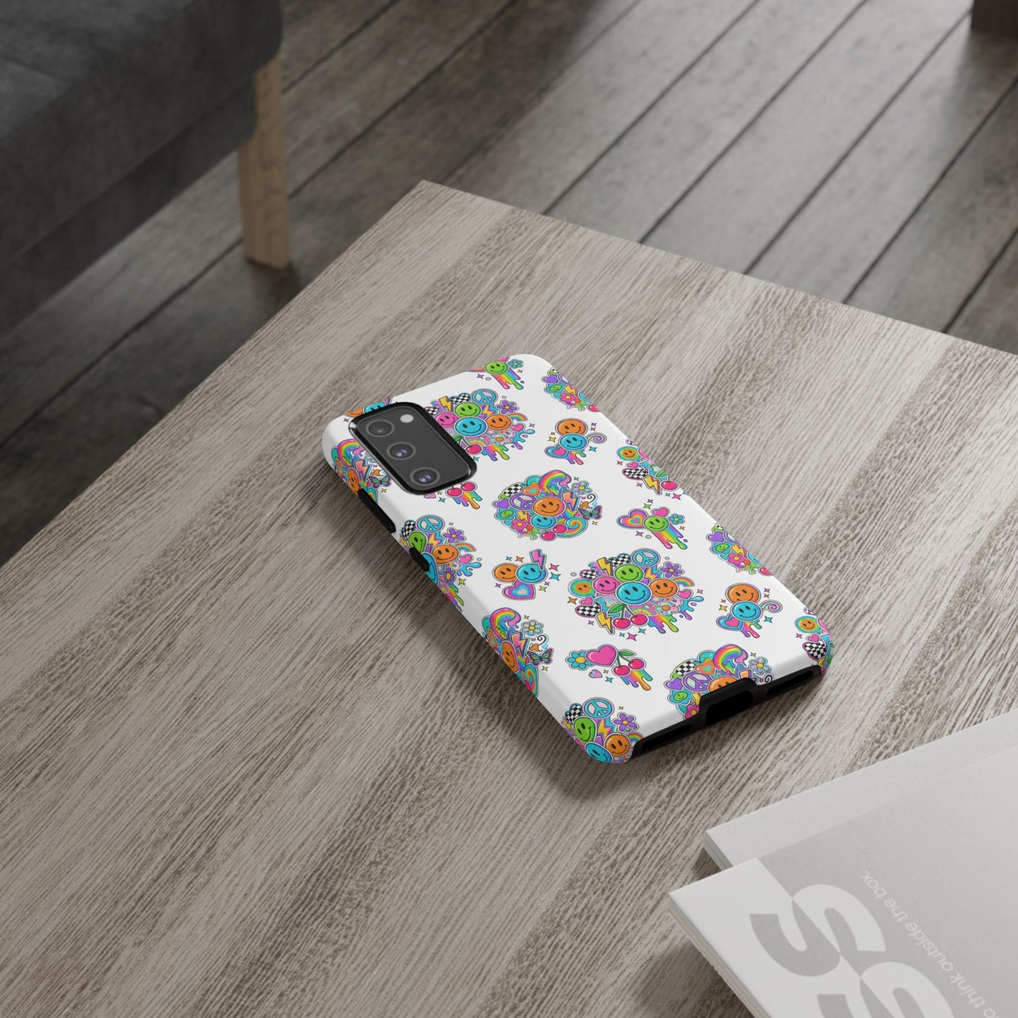 Retro Dopamine-Inspired Samsung Tough Phone Case