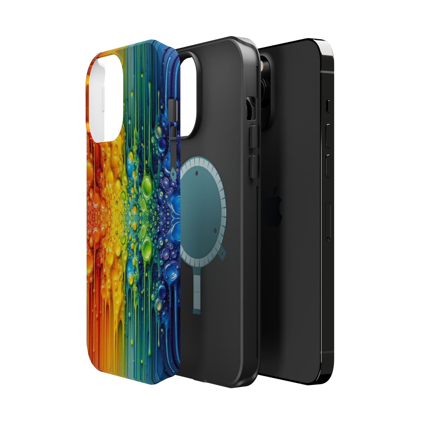 Rainbow Paint Splash iPhone Tough Case
