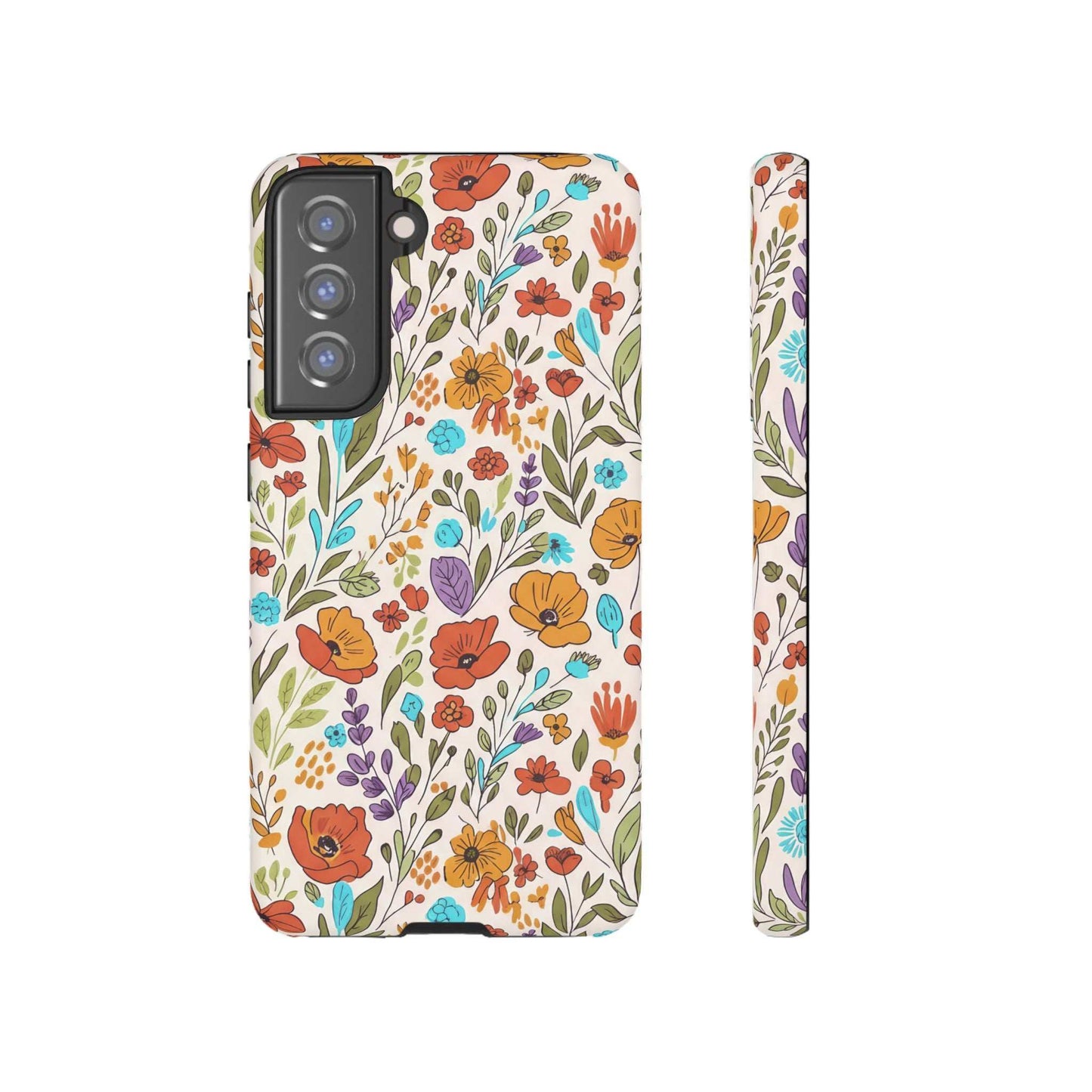 Floral Drawing Inspire Samsung Phone Case