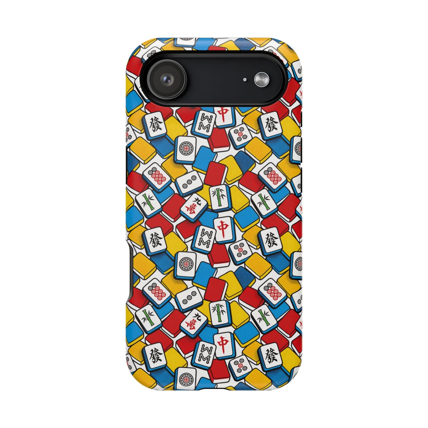 Mahjong-Inspired Vibrant iPhone Case — Magnetic Impact-Resistant