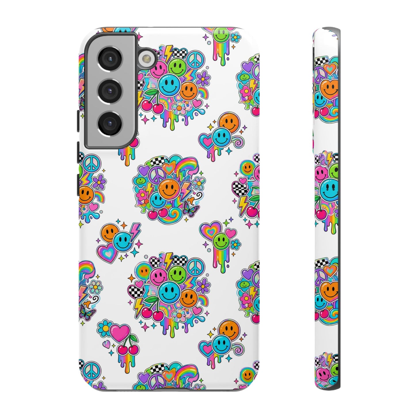 Retro Dopamine-Inspired Samsung Tough Phone Case