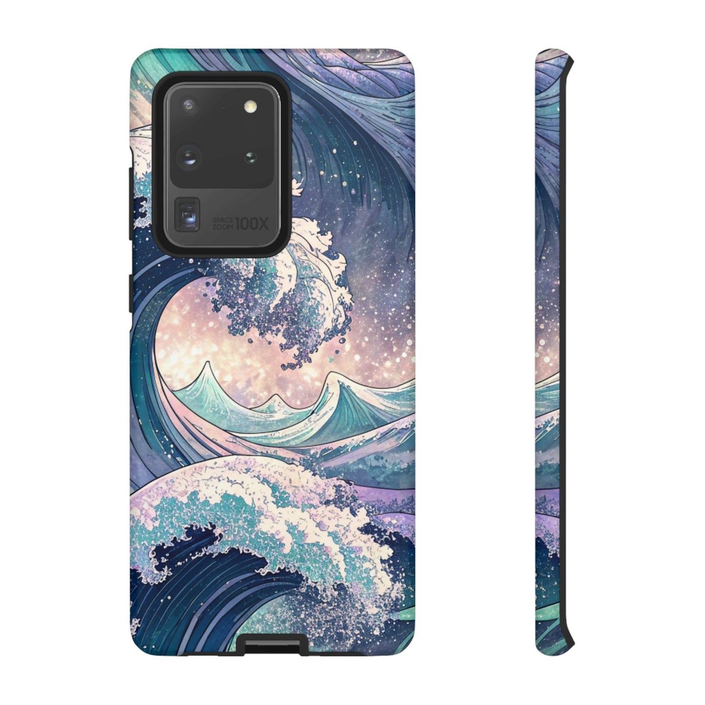 Crashing Waves Samsung tough phone case with durable, stylish beach wave design for Samsung Galaxy models