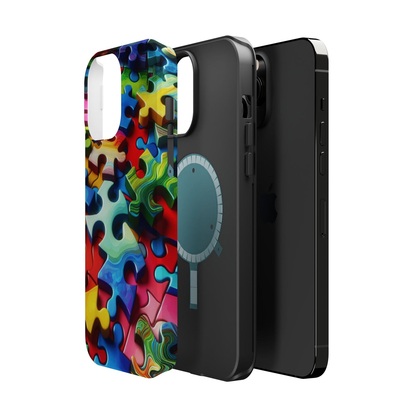 Rainbow Puzzle iPhone Tough Case