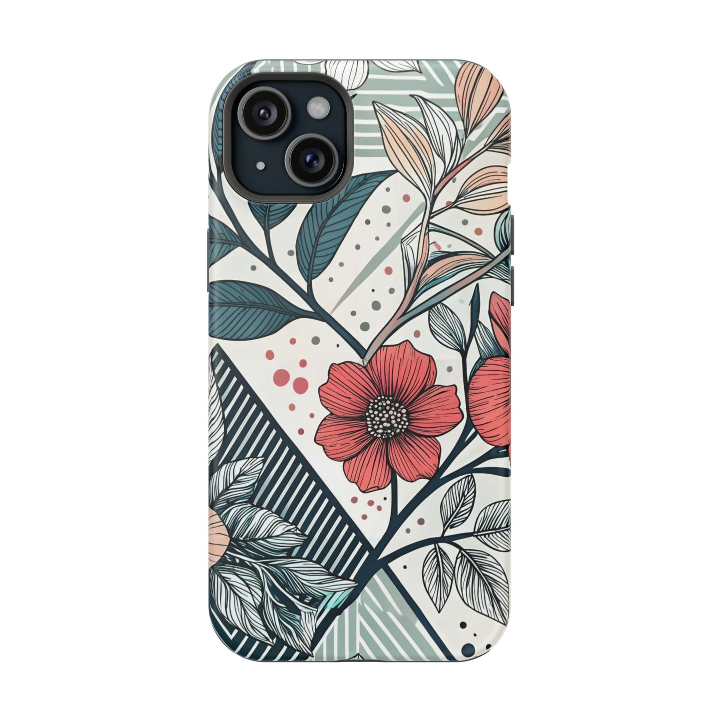 Geometric Flower iPhone Tough Case