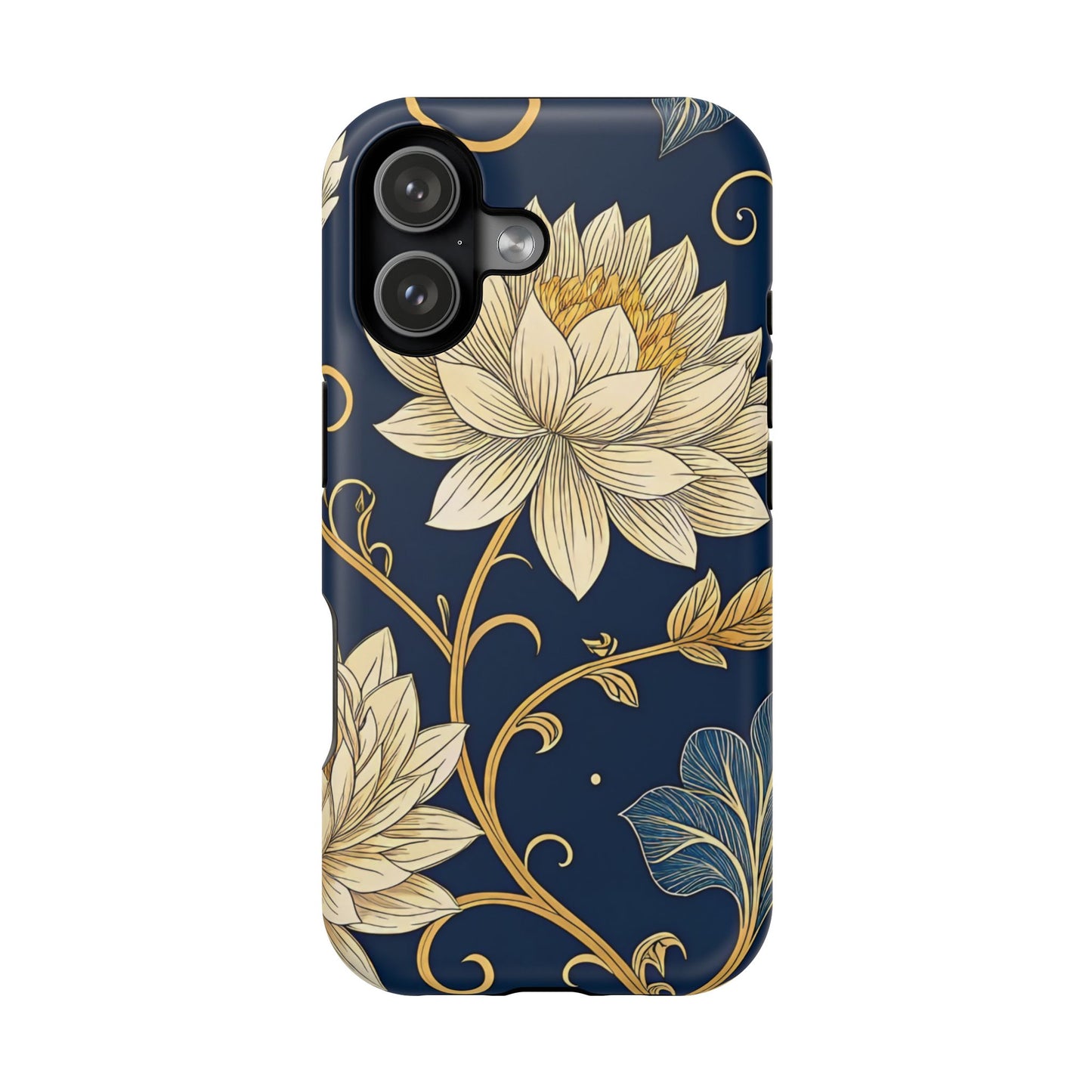 Golden Flower Design iPhone Tough Case