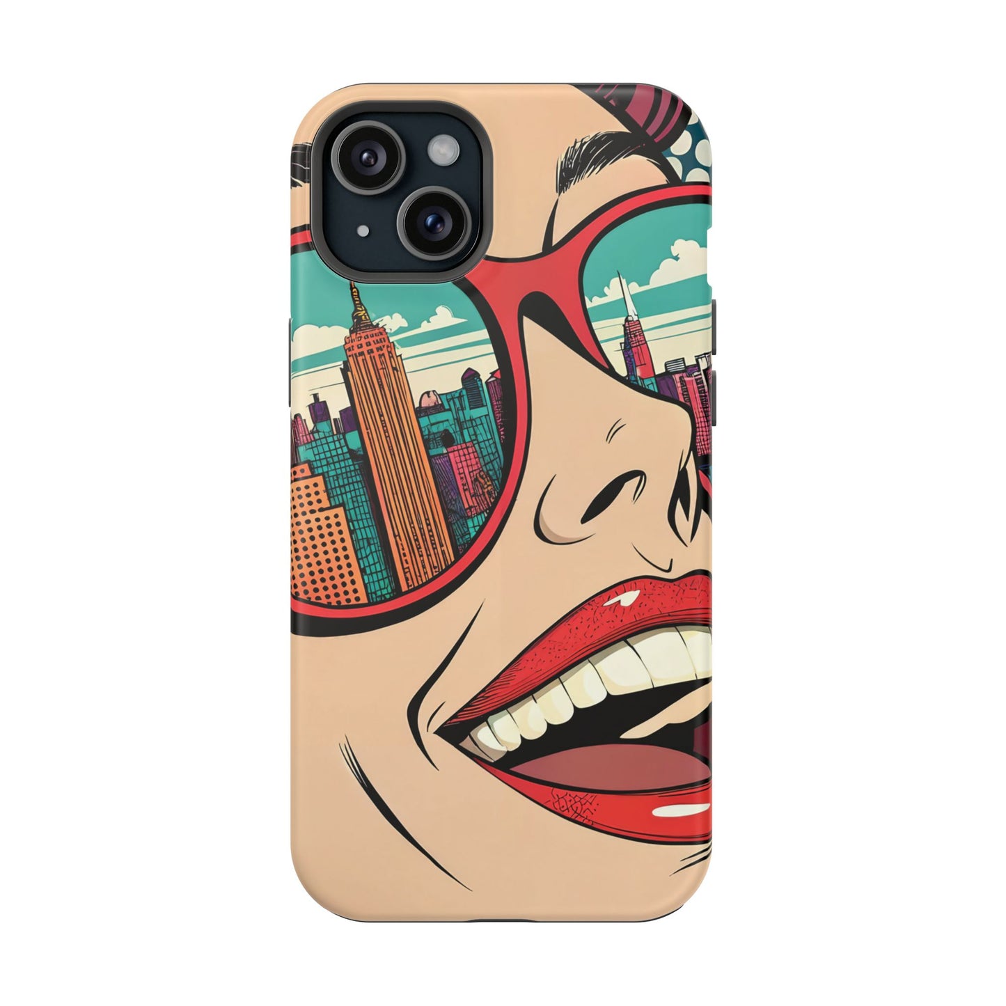 City View Pop Art Design iPhone Tough Case