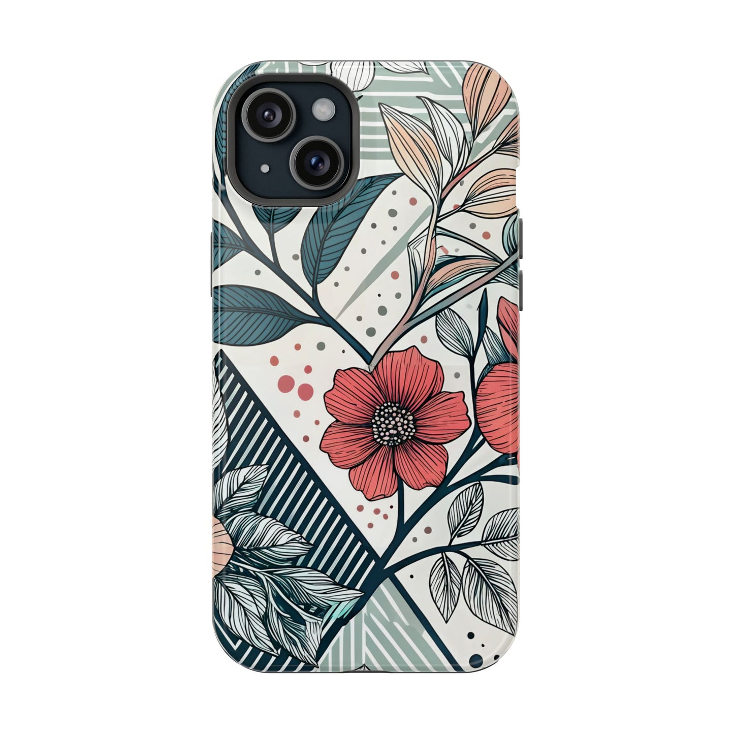 Geometric Flower iPhone Tough Case