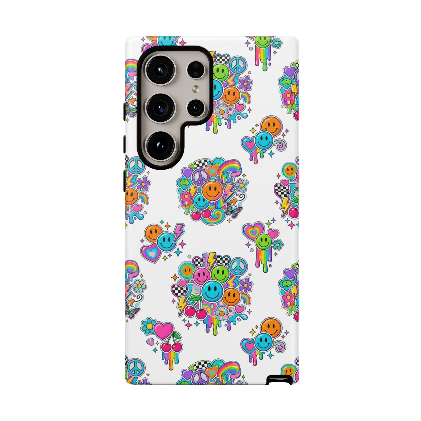 Retro Dopamine-Inspired Samsung Tough Phone Case