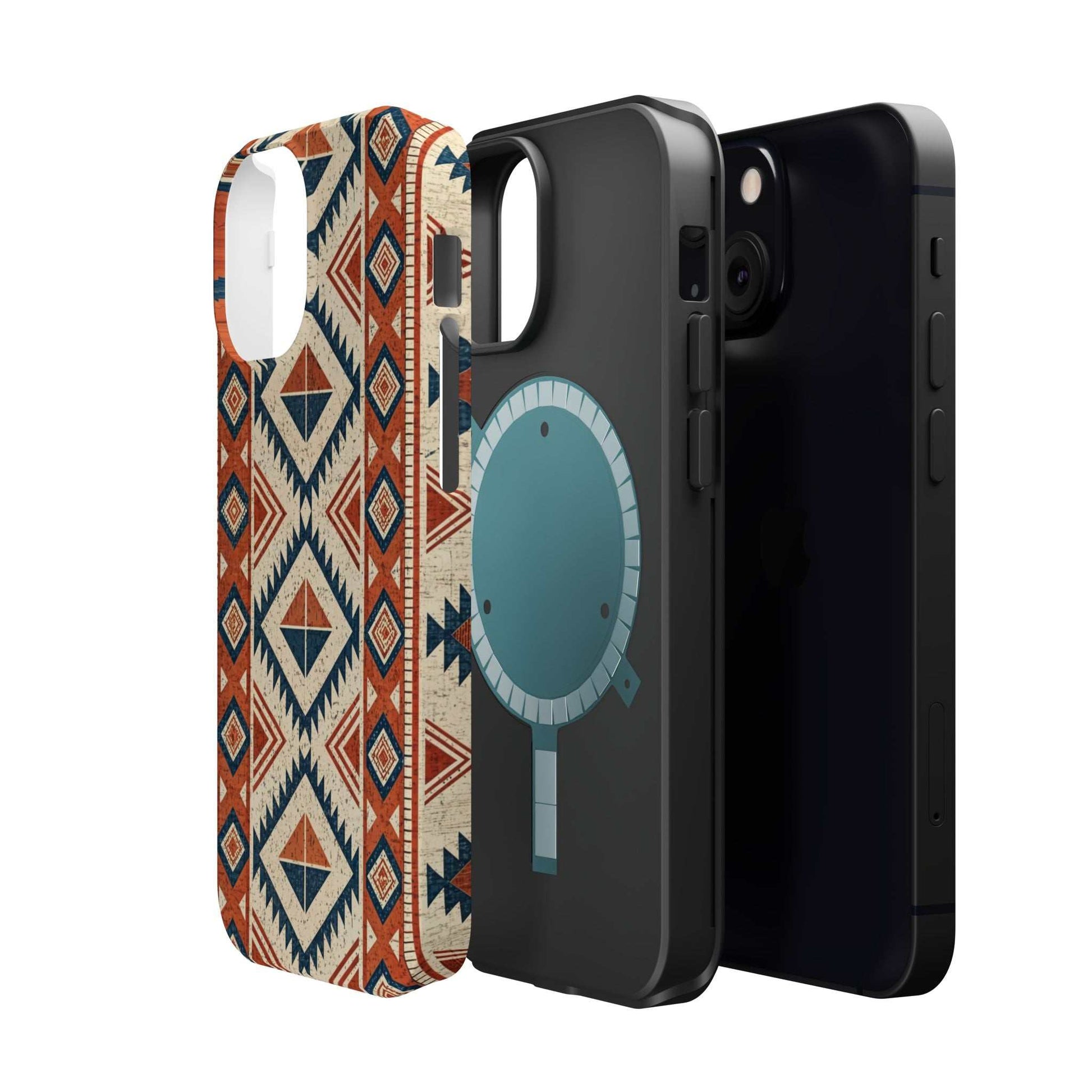 Tribal Inspired Pattern iPhone magnetic tough case with durable dual-layer protection and impact resistance