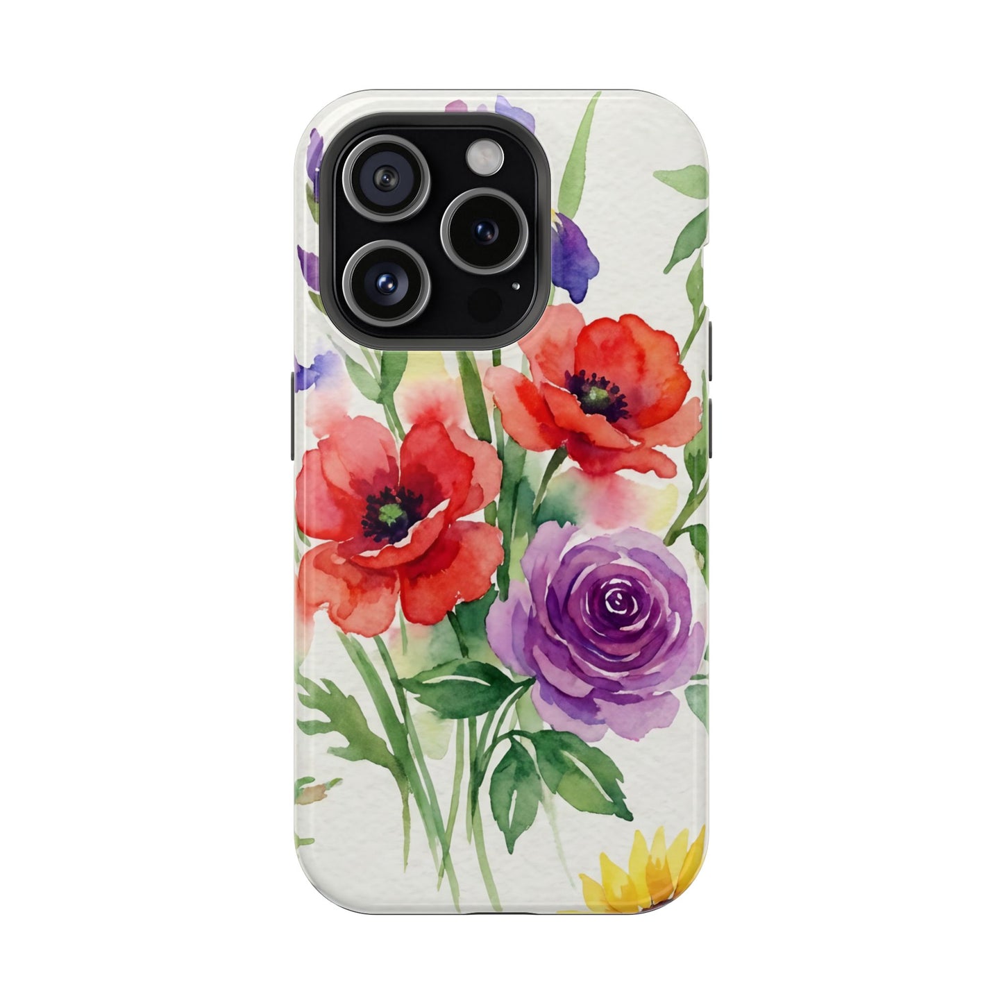 iPhone Case — Watercolor Bouquet Magnetic Impact-Resistant Case