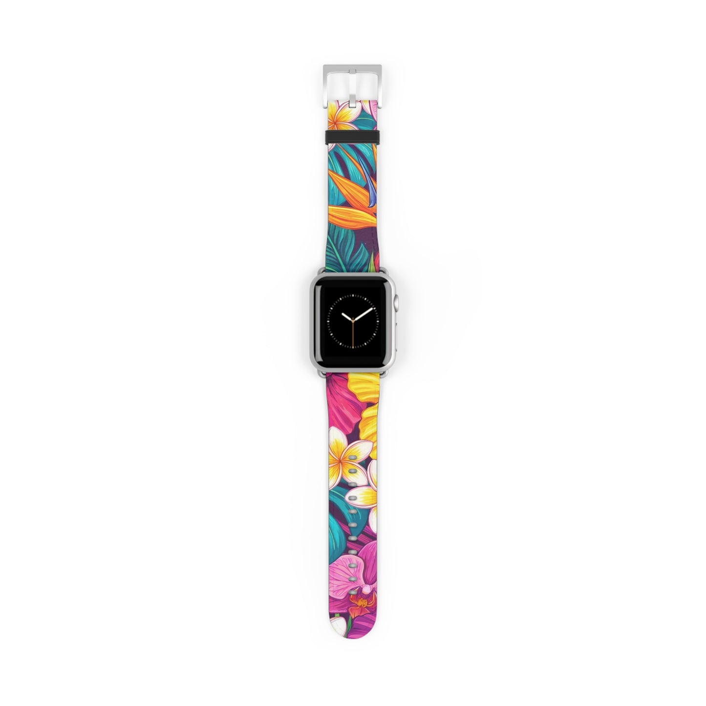 Vibrant Floral iWatch Band — Colorful Bloom Replacement Strap