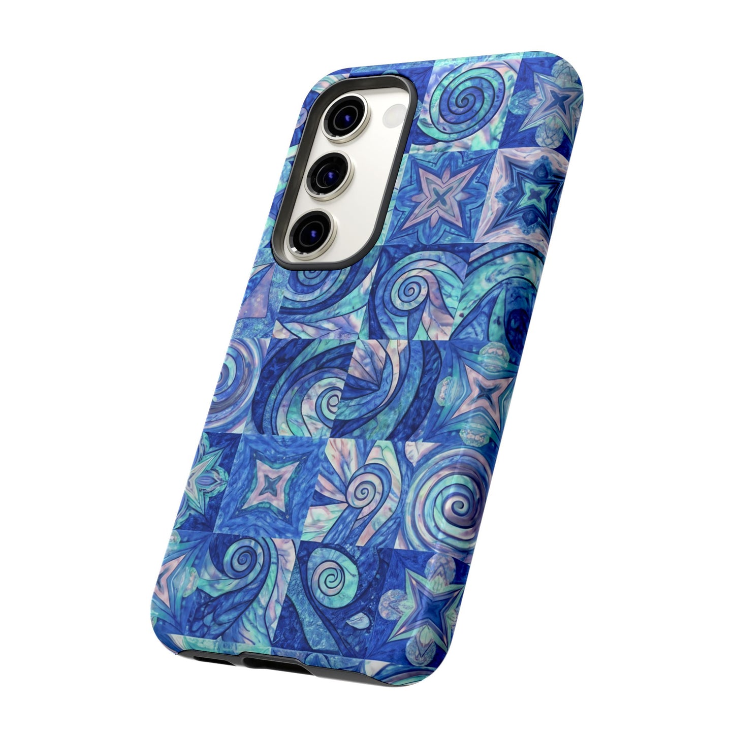 Sea Blue Abstract Samsung Tough Phone Case