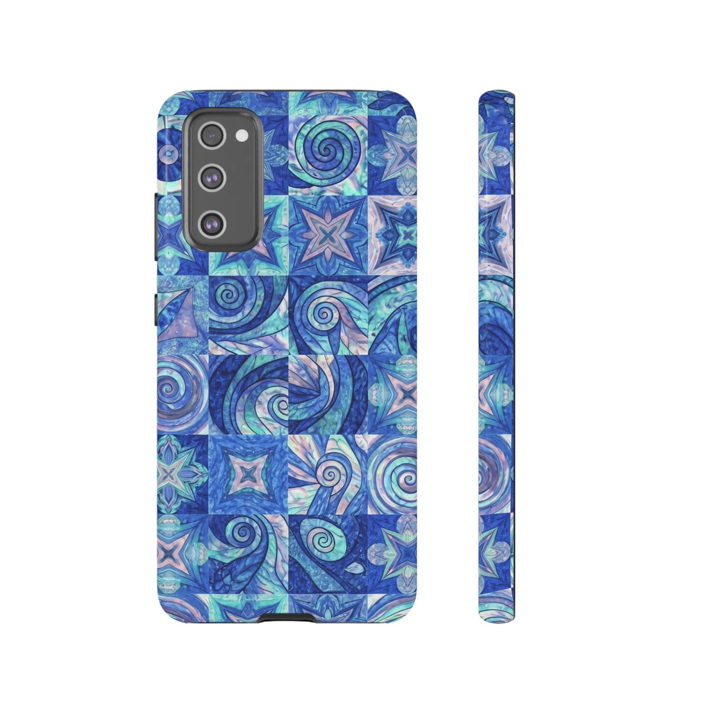 Sea Blue Abstract Samsung Tough Phone Case
