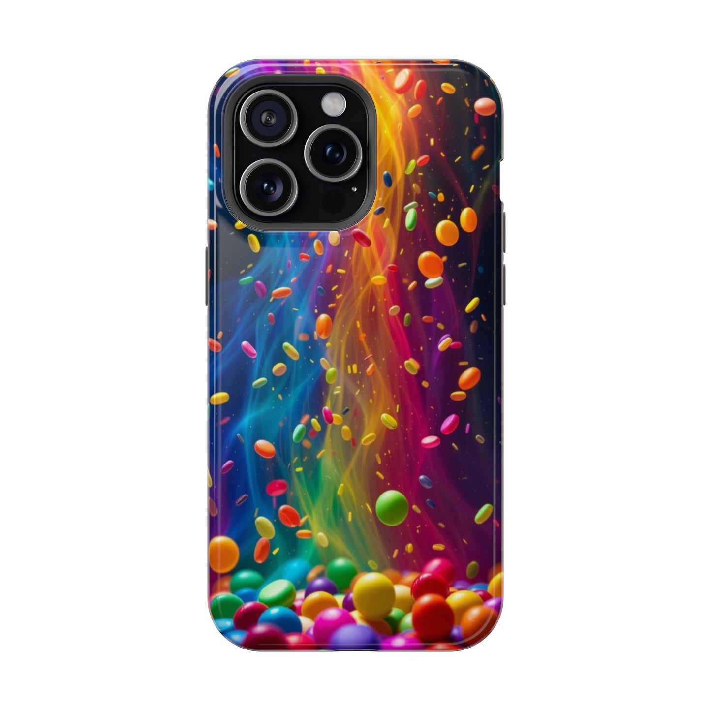 Rainbow Candy Rain iPhone Tough Case