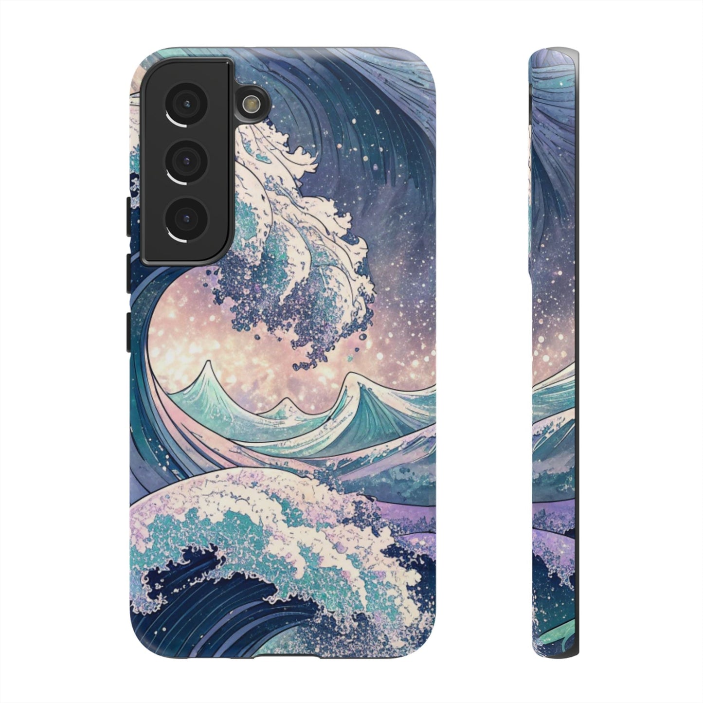Crashing Waves Samsung tough phone case with durable, beach-inspired wave design for Samsung Galaxy models