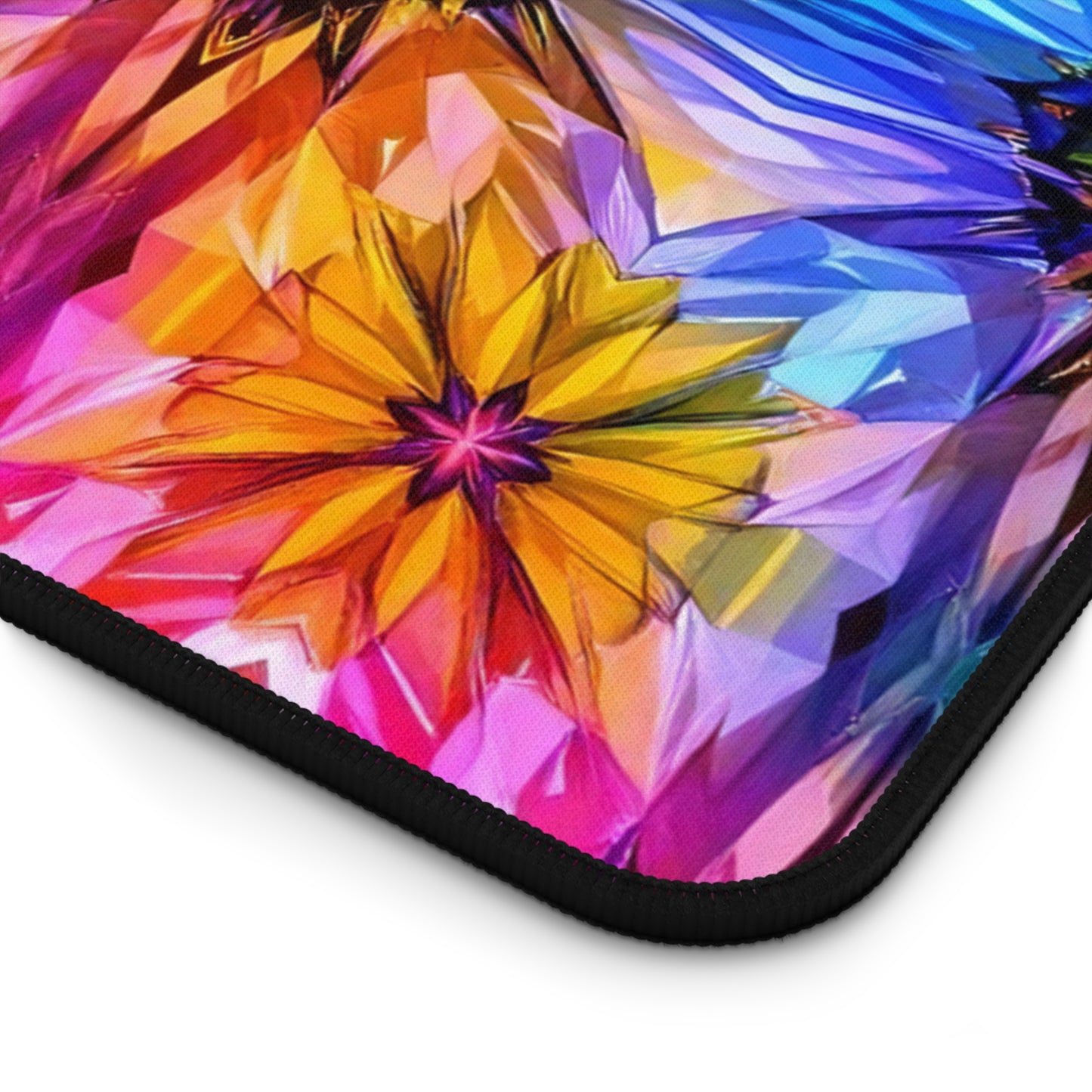 Rainbow Starburst Design Desk Mat