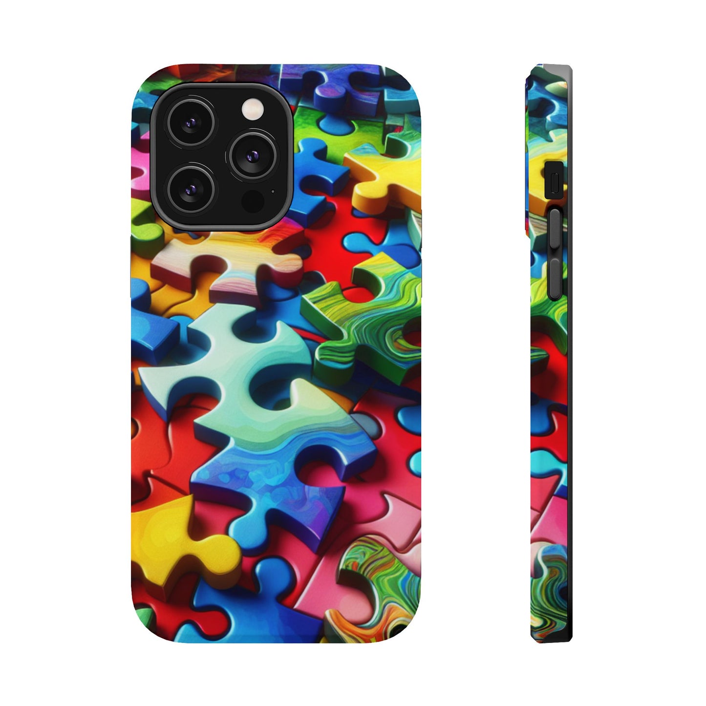 Rainbow Puzzle iPhone Tough Case