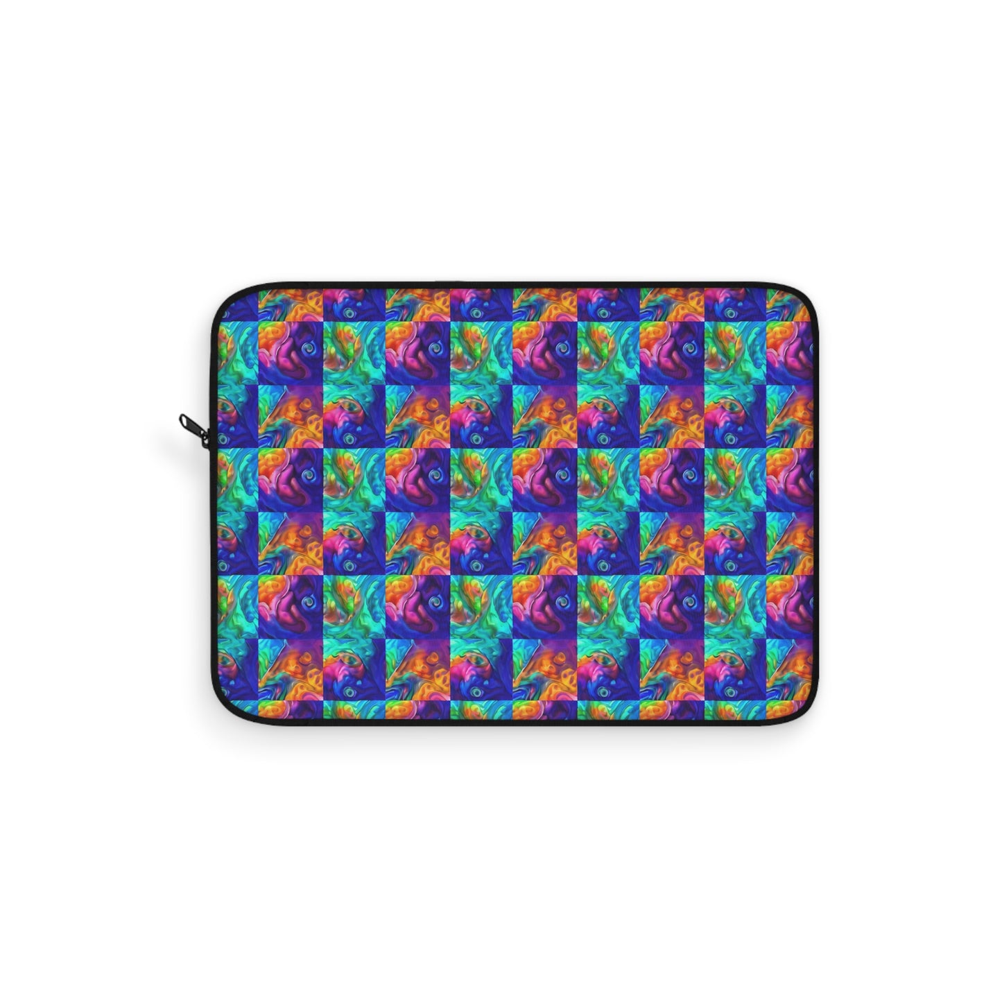 Abalone Swirl Laptop Sleeve — Glowing Shell Design