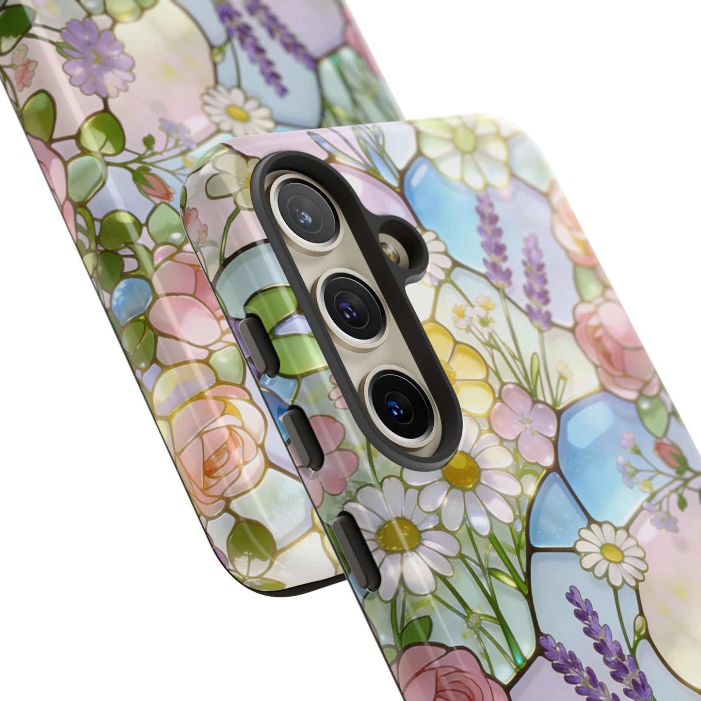 Floral Stained Glass Samsung Phone Case — Tough Cases