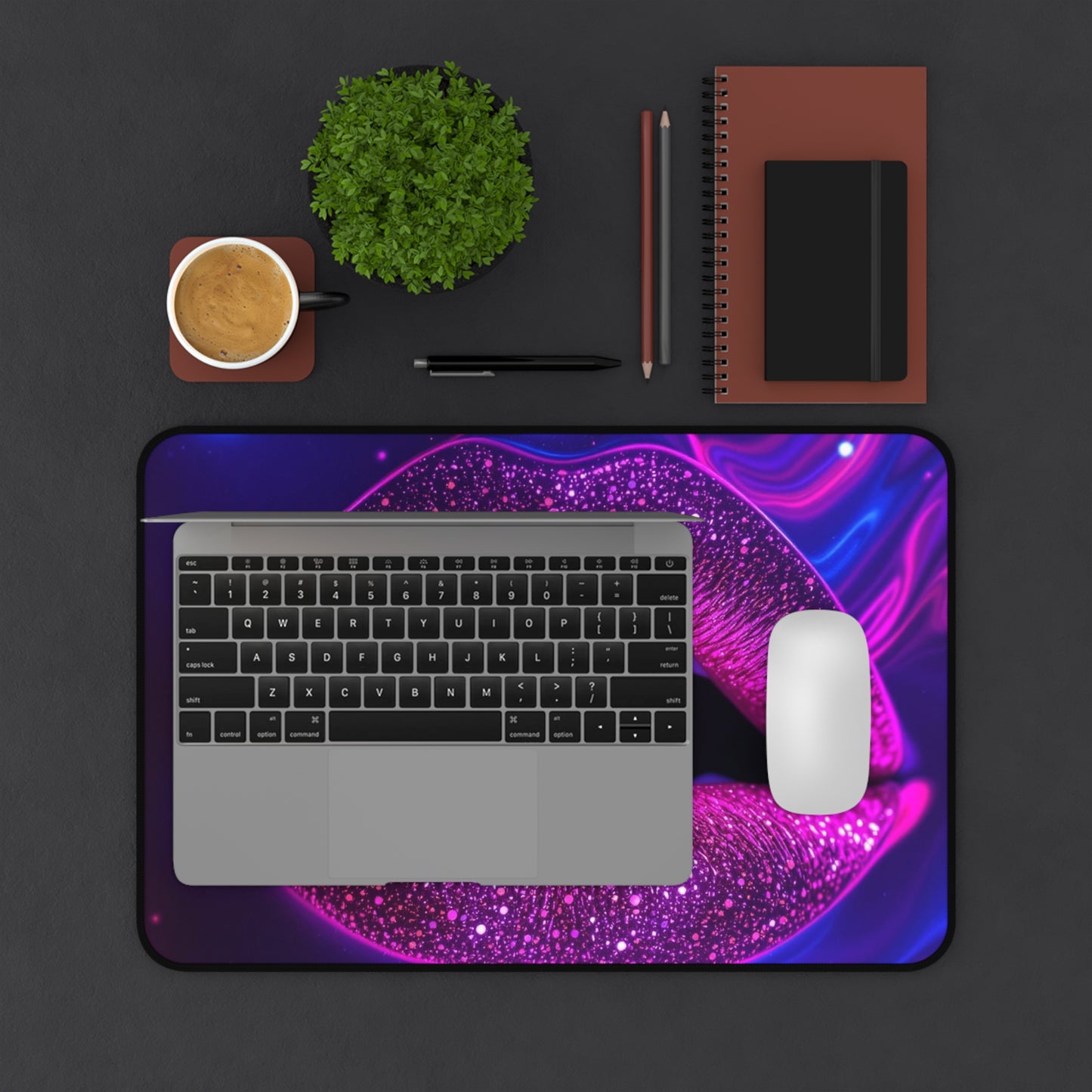 Purple Kiss Desk Mat