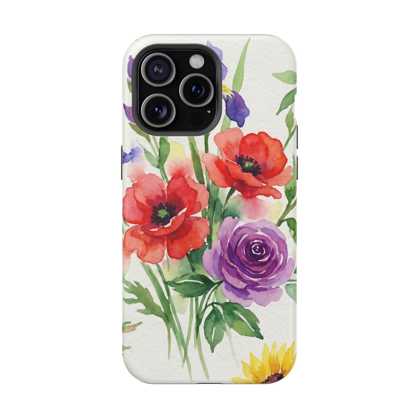 iPhone Case — Watercolor Bouquet Magnetic Impact-Resistant Case