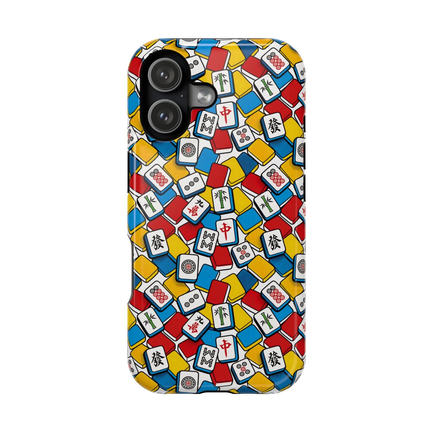 Mahjong-Inspired Vibrant iPhone Case — Magnetic Impact-Resistant