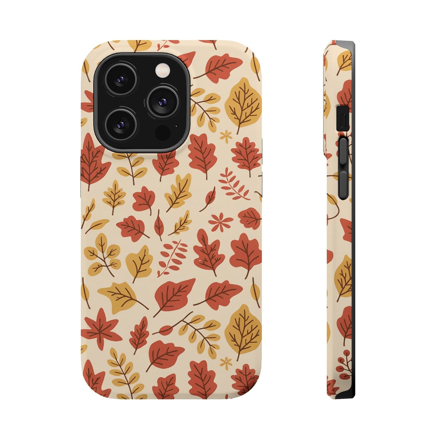 Fall Leaves iPhone case with autumn leaf pattern and durable protective design