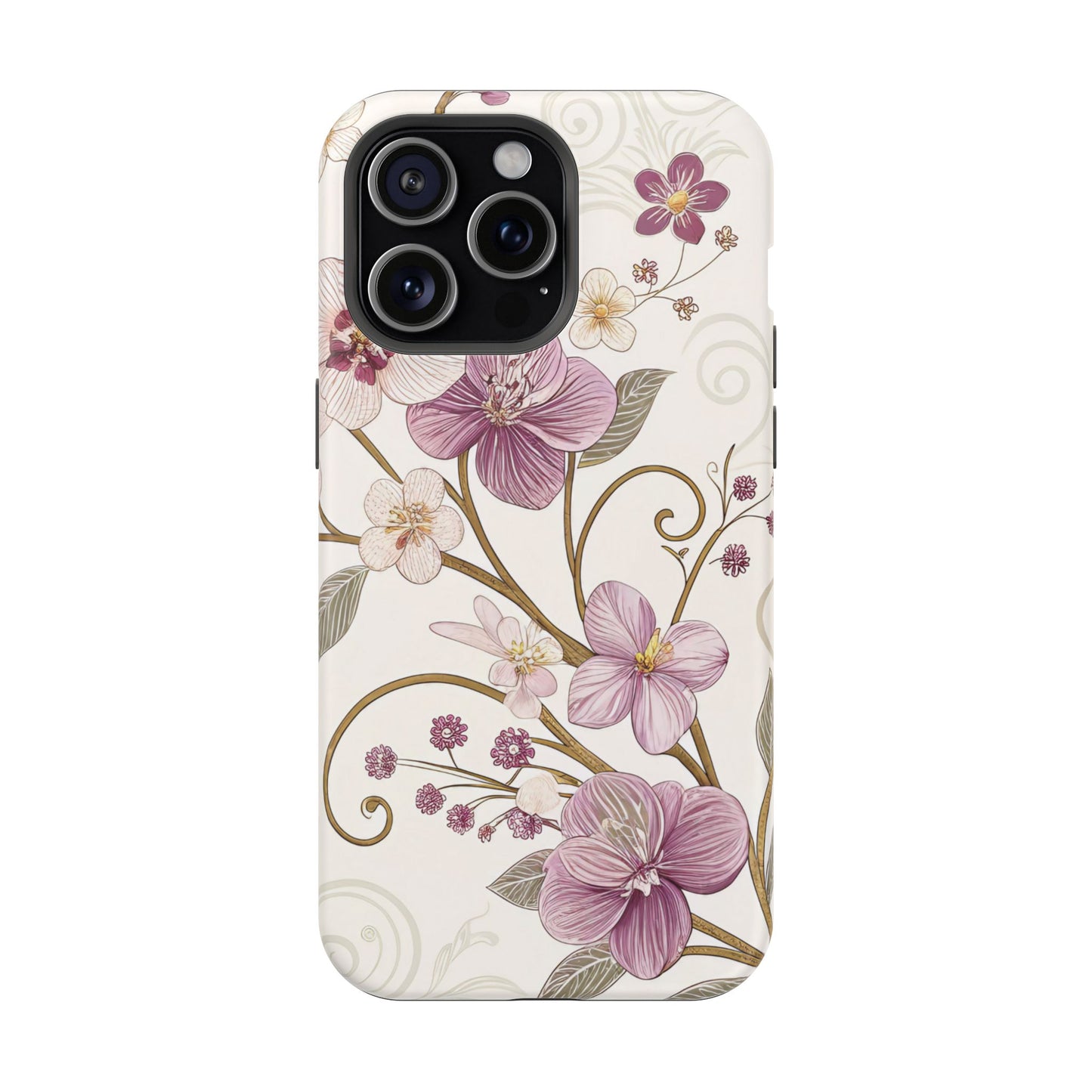 Purple Flower Design iPhone Tough Case