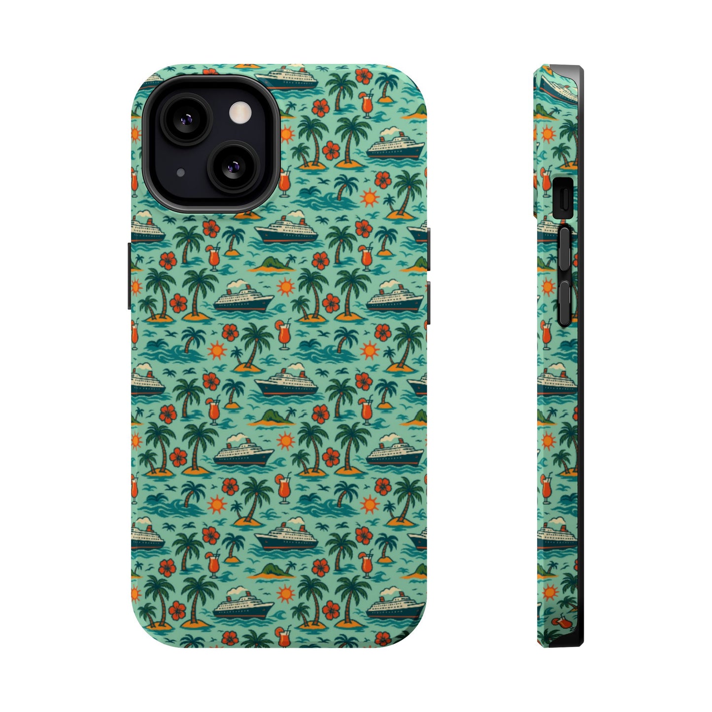 Tropical Cruise Tough iPhone Case