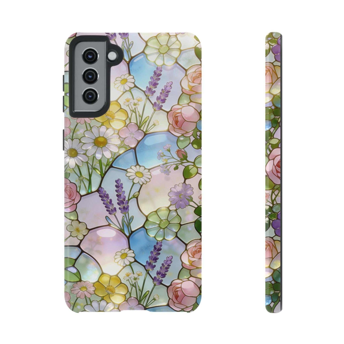 Floral Stained Glass Samsung Phone Case — Tough Cases