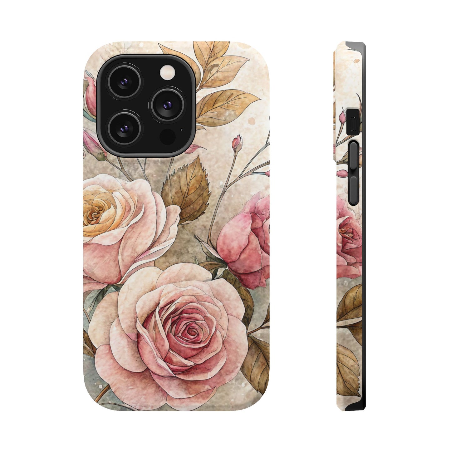 Vintage Rose iPhone Tough Case