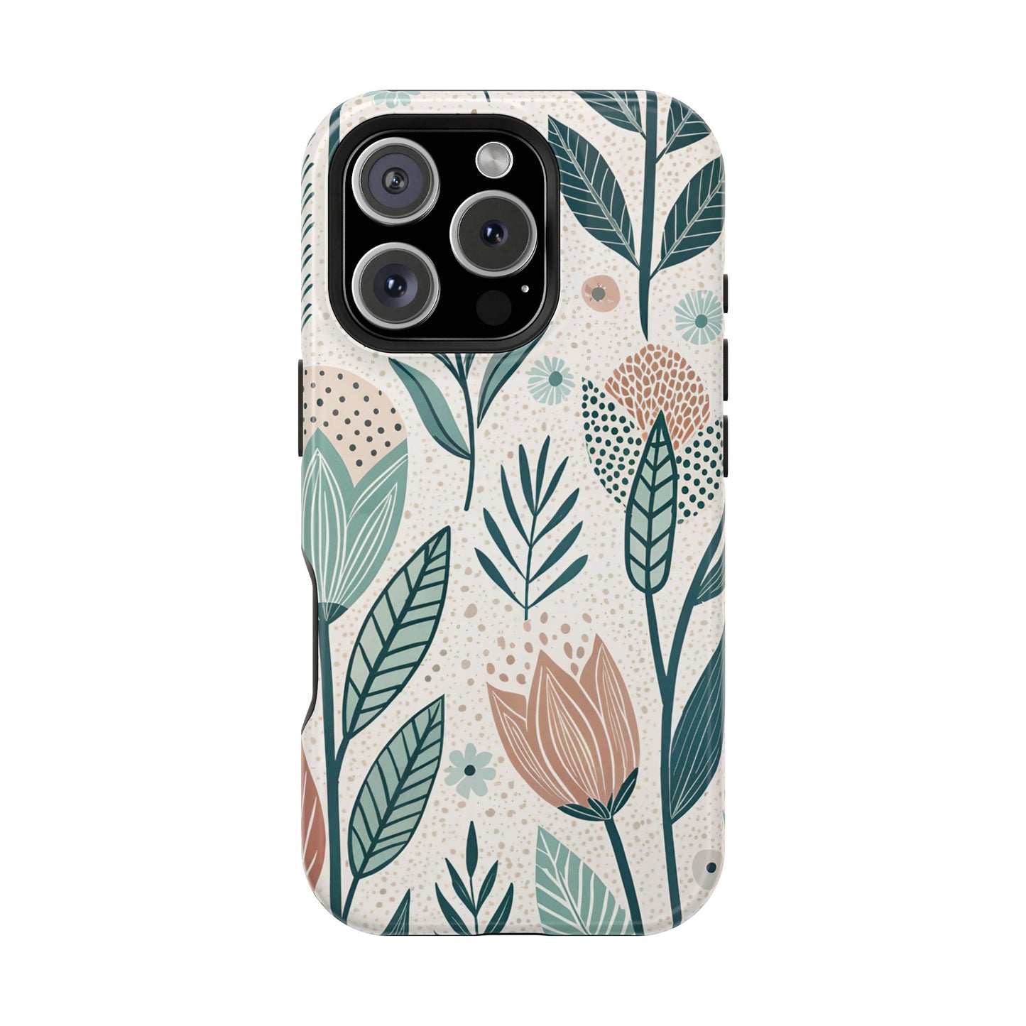 Swedish Inspired Floral design iPhone Tough Case