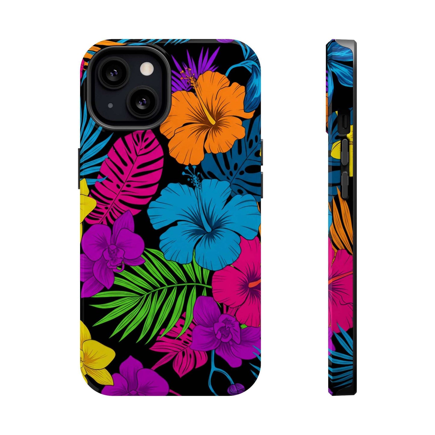 Modern Tropical Floral Design iPhone Case