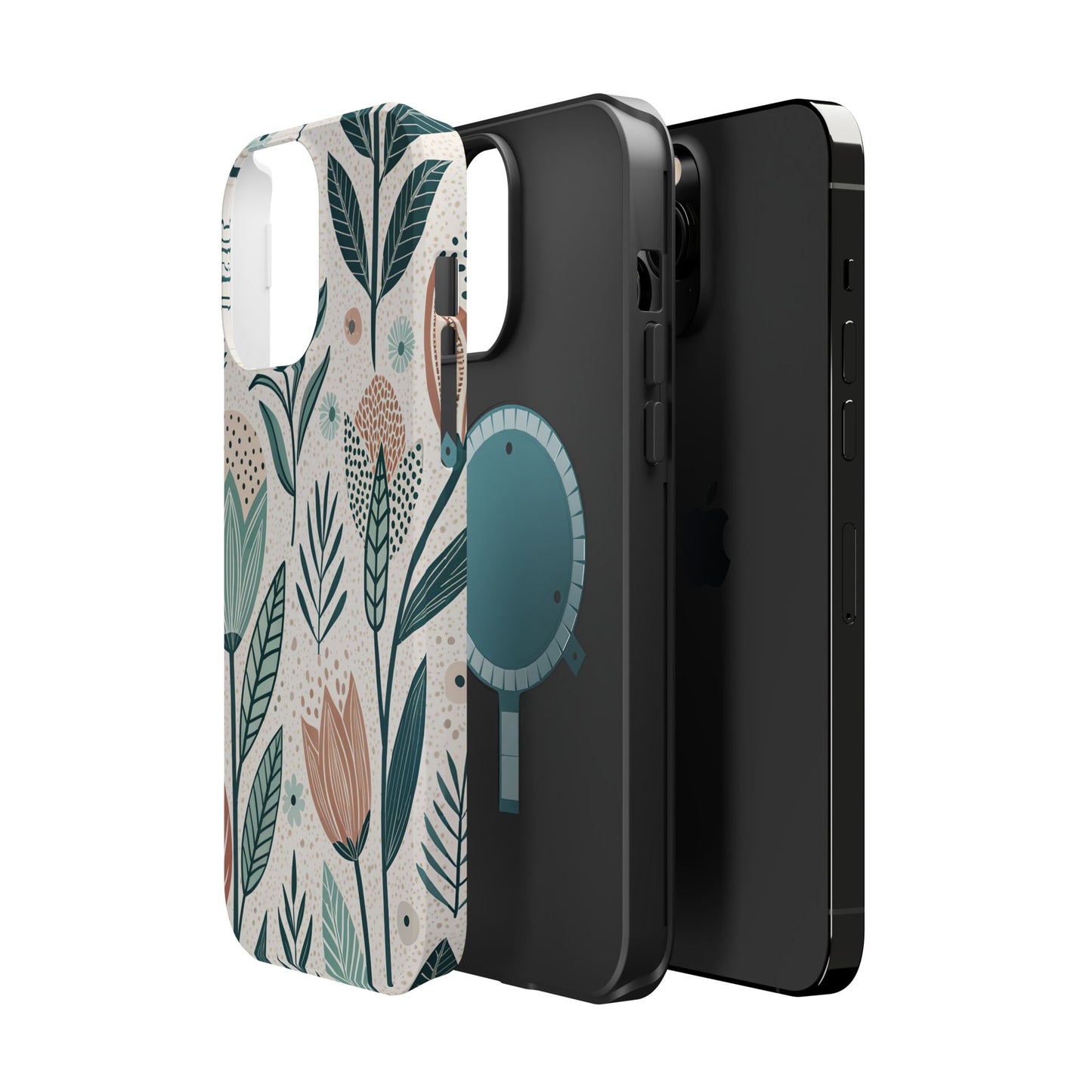 Swedish Inspired Floral design iPhone Tough Case