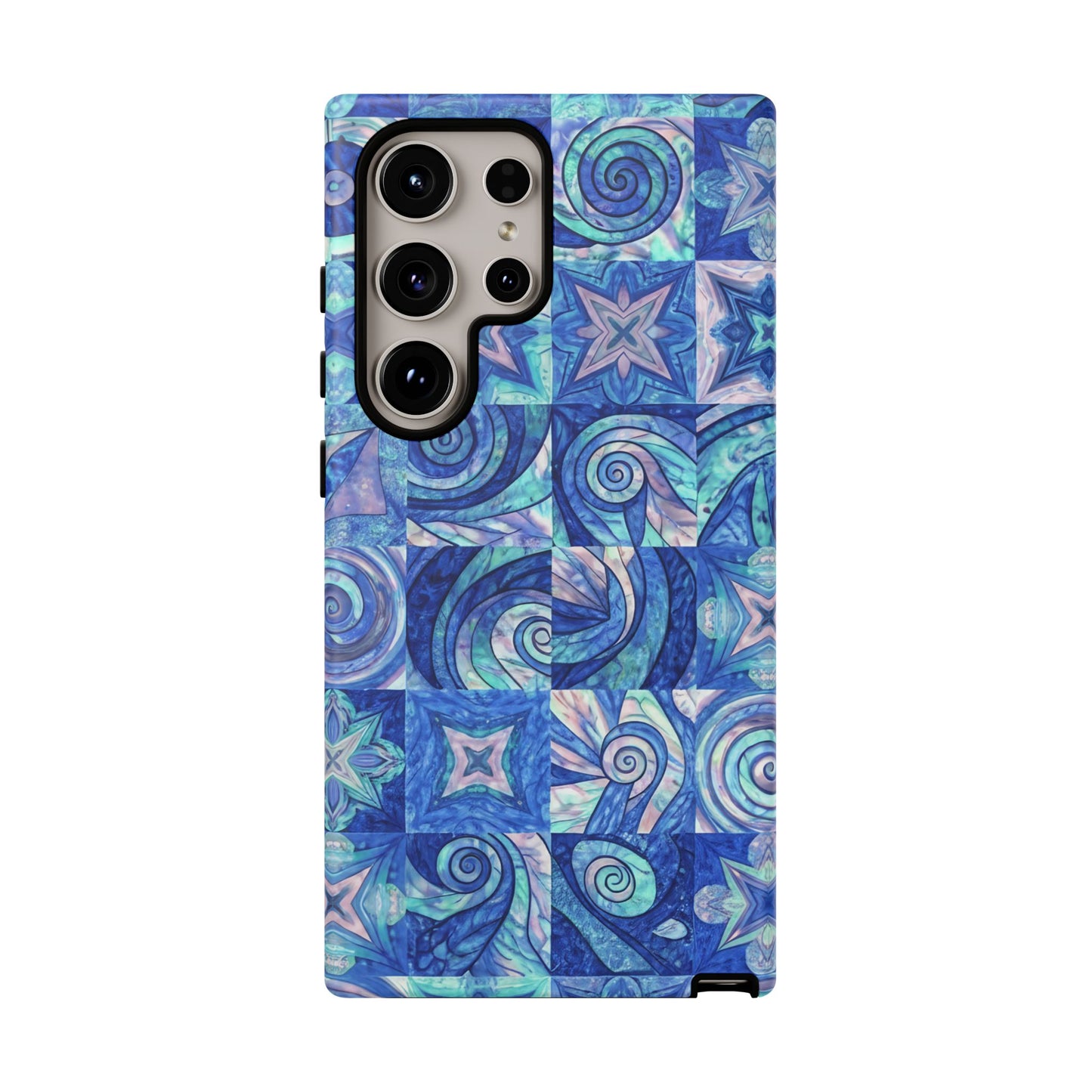 Sea Blue Abstract Samsung Tough Phone Case