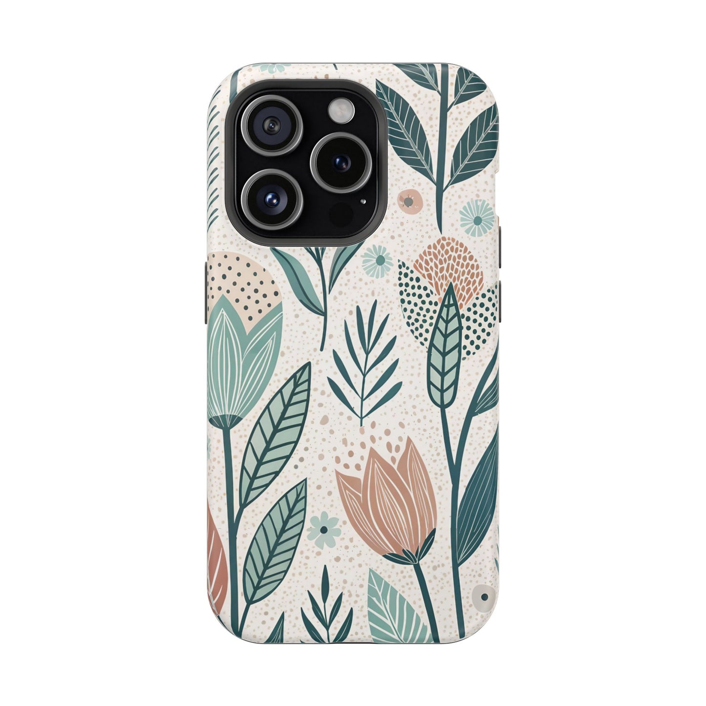 Swedish Inspired Floral design iPhone Tough Case